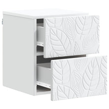 Wandbeugel Bedkast Wit 34,5 x 33 x 40 cm Bewerkt hout