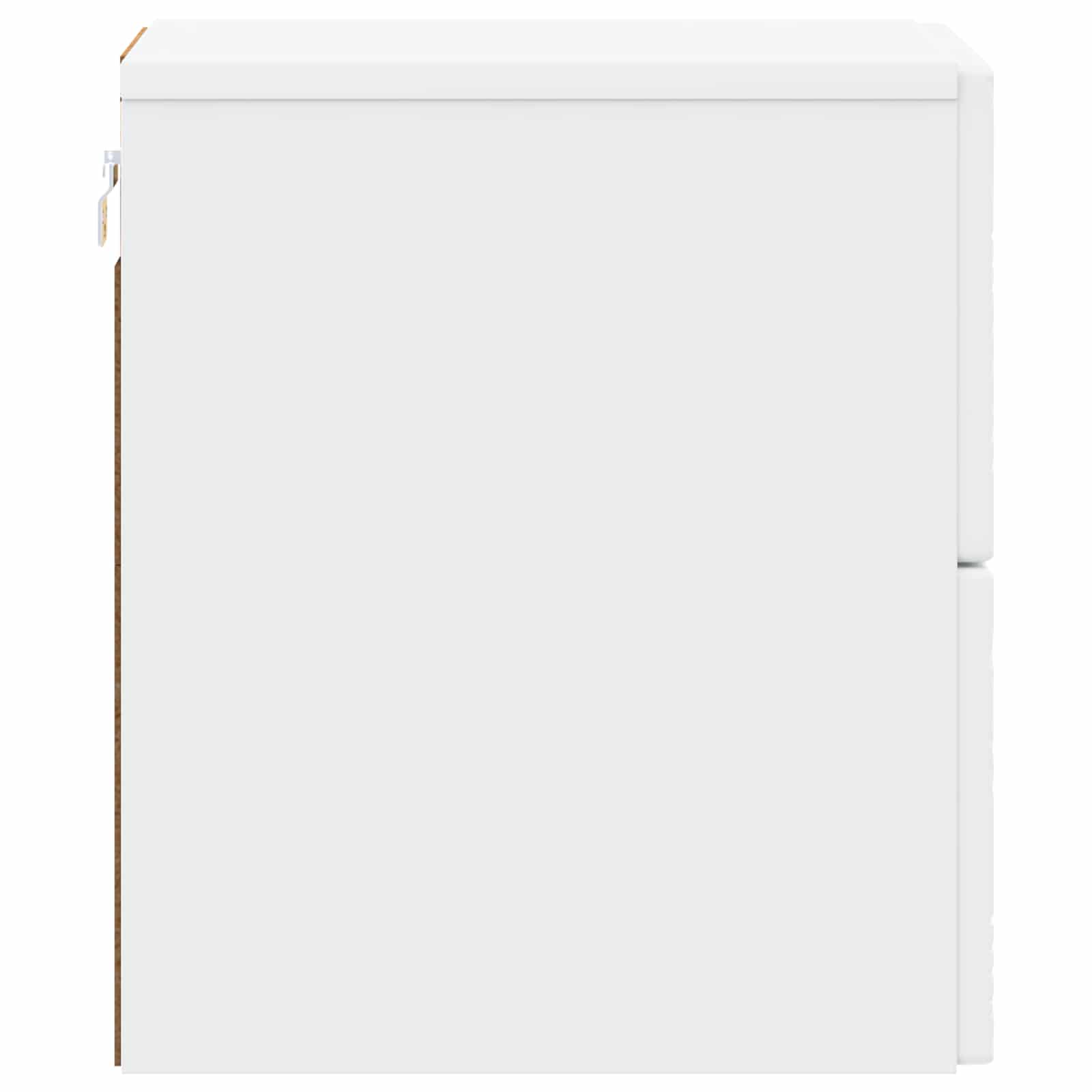 Wandbeugel Bedkast 2 pcs Wit 34,5 x 33 x 40 cm Bewerkt hout
