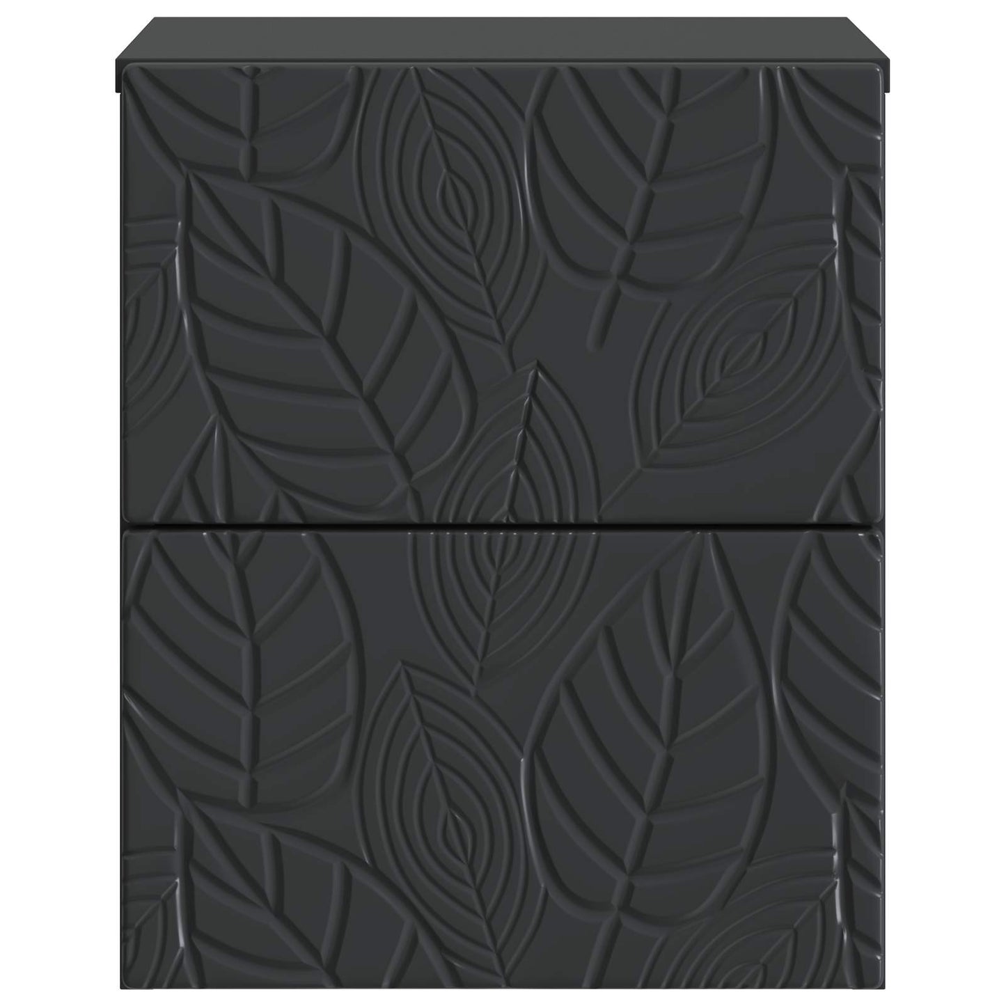 Wandbeugel Bedkast Zwart 34,5 x 33 x 40 cm Bewerkt hout