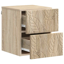 Wandbeugel Bedkast Sonoma Eiken 34,5 x 33 x 40 cm Bewerkt hout