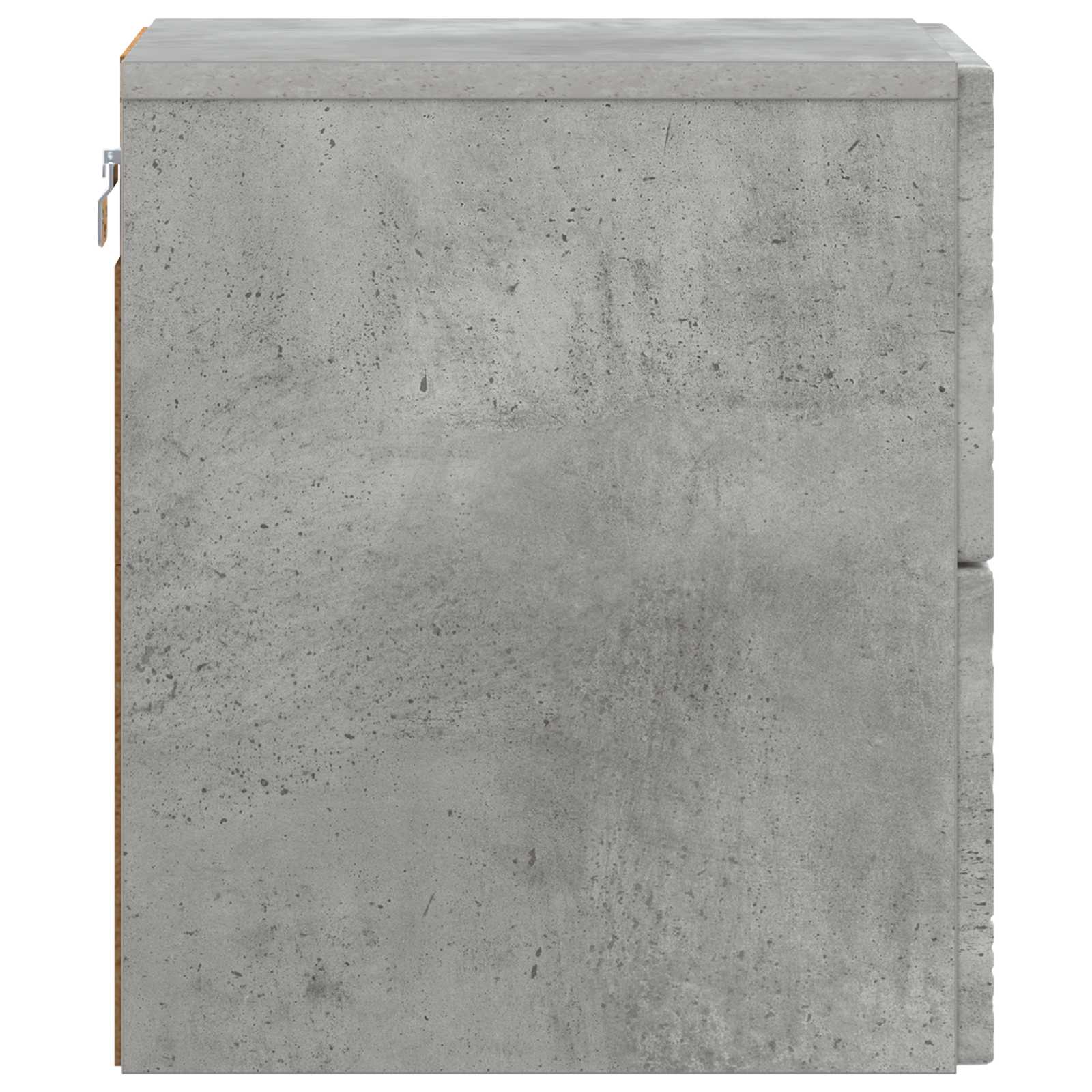 Wandbeugel Bedkast Betongrijs 34,5 x 33 x 40 cm Bewerkt hout
