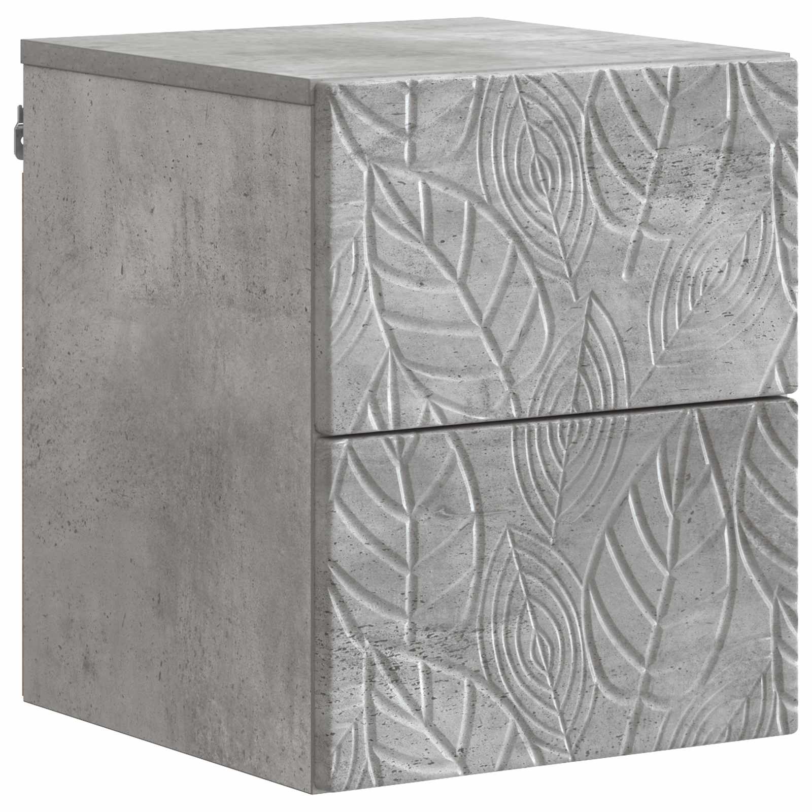 Wandbeugel Bedkast 2 pcs Betongrijs 34,5 x 33 x 40 cm