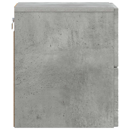 Wandbeugel Bedkast 2 pcs Betongrijs 34,5 x 33 x 40 cm