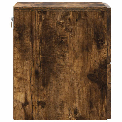 Wandbeugel Bedkast 2 pcs Gerookt eiken 34,5 x 33 x 40 cm