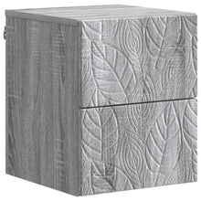 Wandbeugel Bedkast 2 pcs Grijs Sonoma 34,5 x 33 x 40 cm