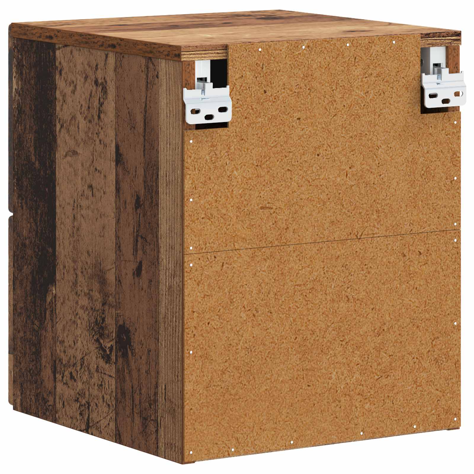 Wandbeugel Bedkast Oud hout 34,5 x 33 x 40 cm Bewerkt hout