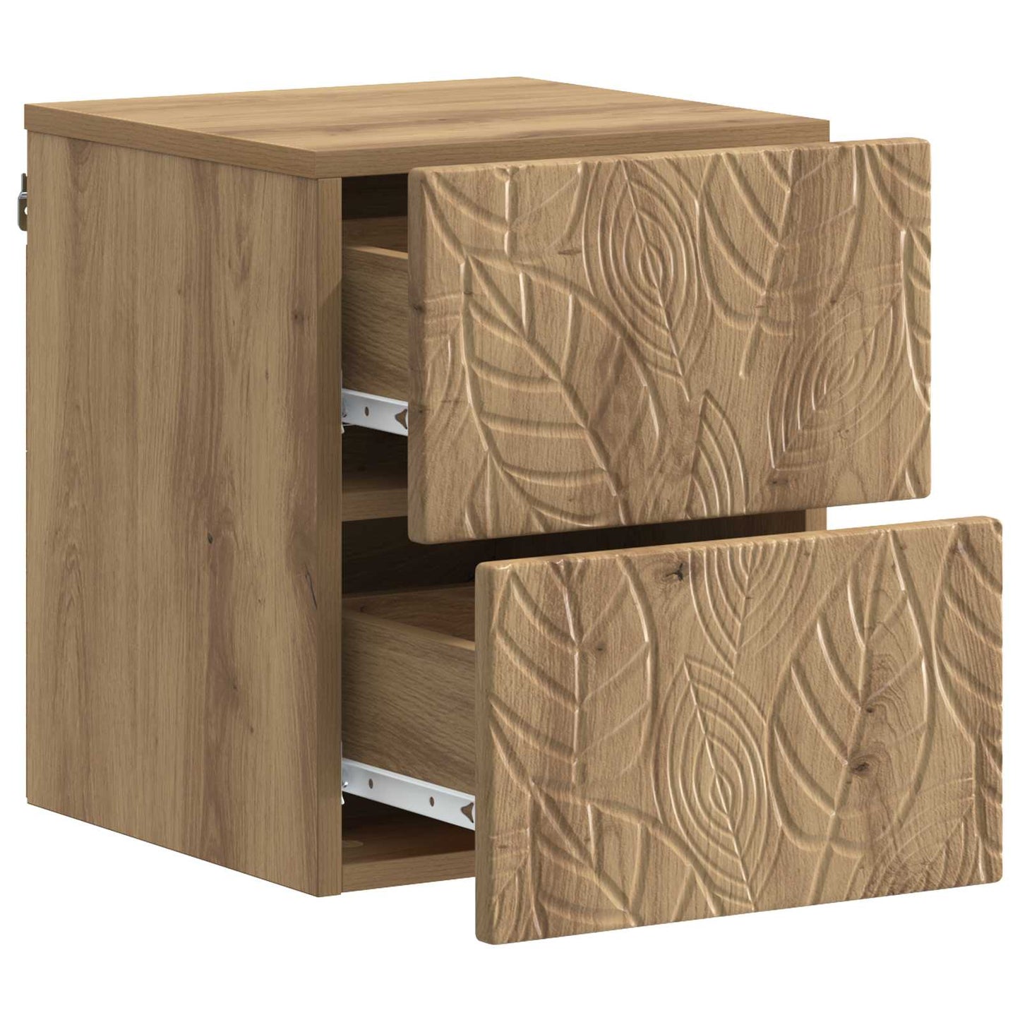 Wandbeugel Bedkast Artisanaal eiken 34,5 x 33 x 40 cm