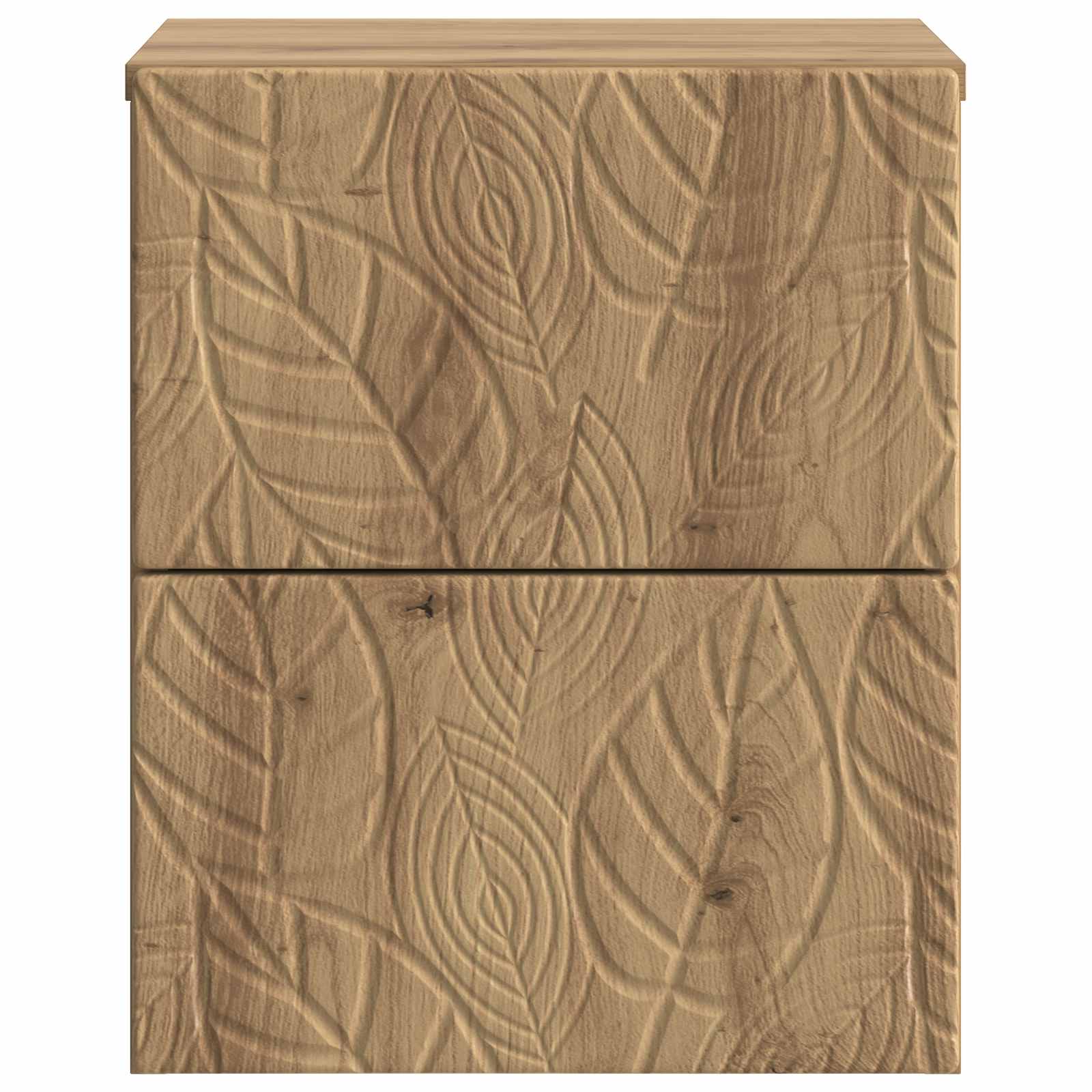 Wandbeugel Bedkast Artisanaal eiken 34,5 x 33 x 40 cm