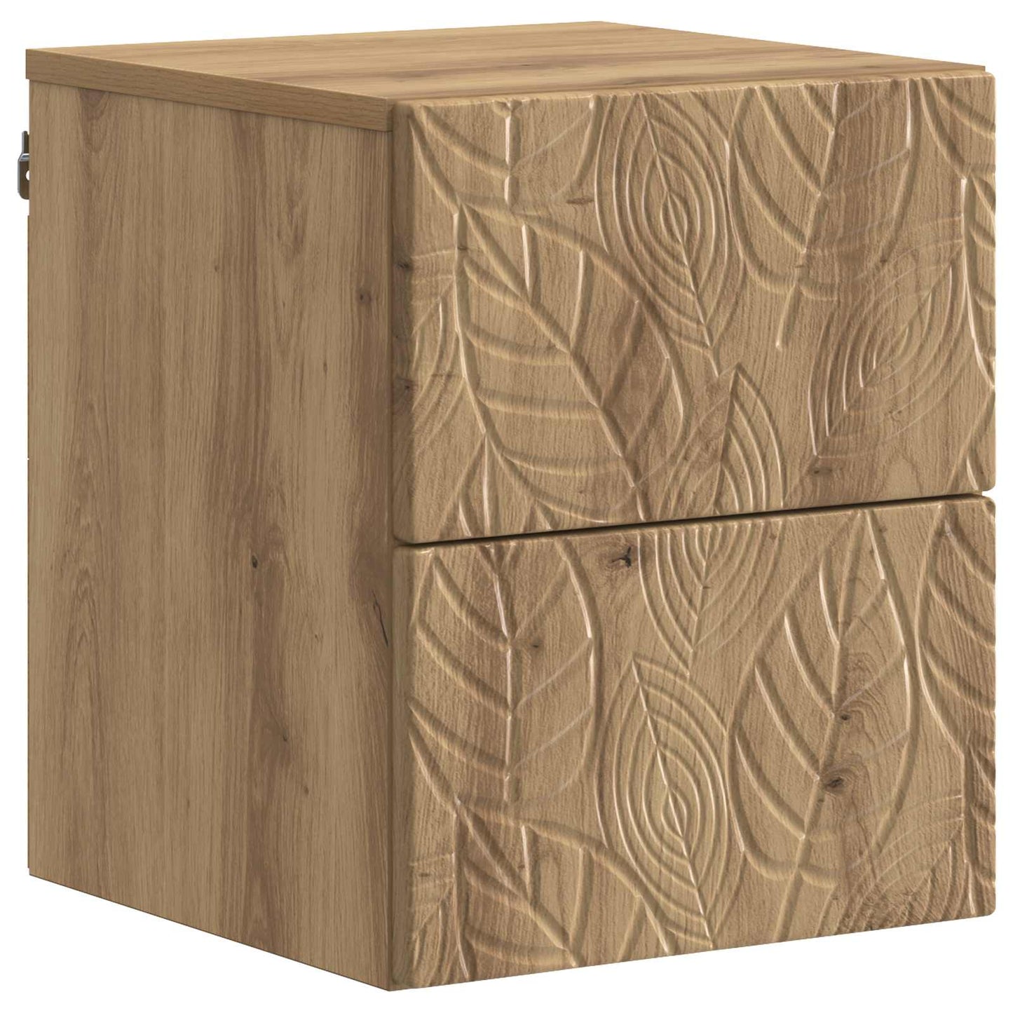 Wandbeugel Bedkast 2 pcs Artisanaal eiken 34,5 x 33 x 40 cm