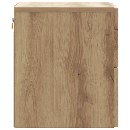 Wandbeugel Bedkast 2 pcs Artisanaal eiken 34,5 x 33 x 40 cm