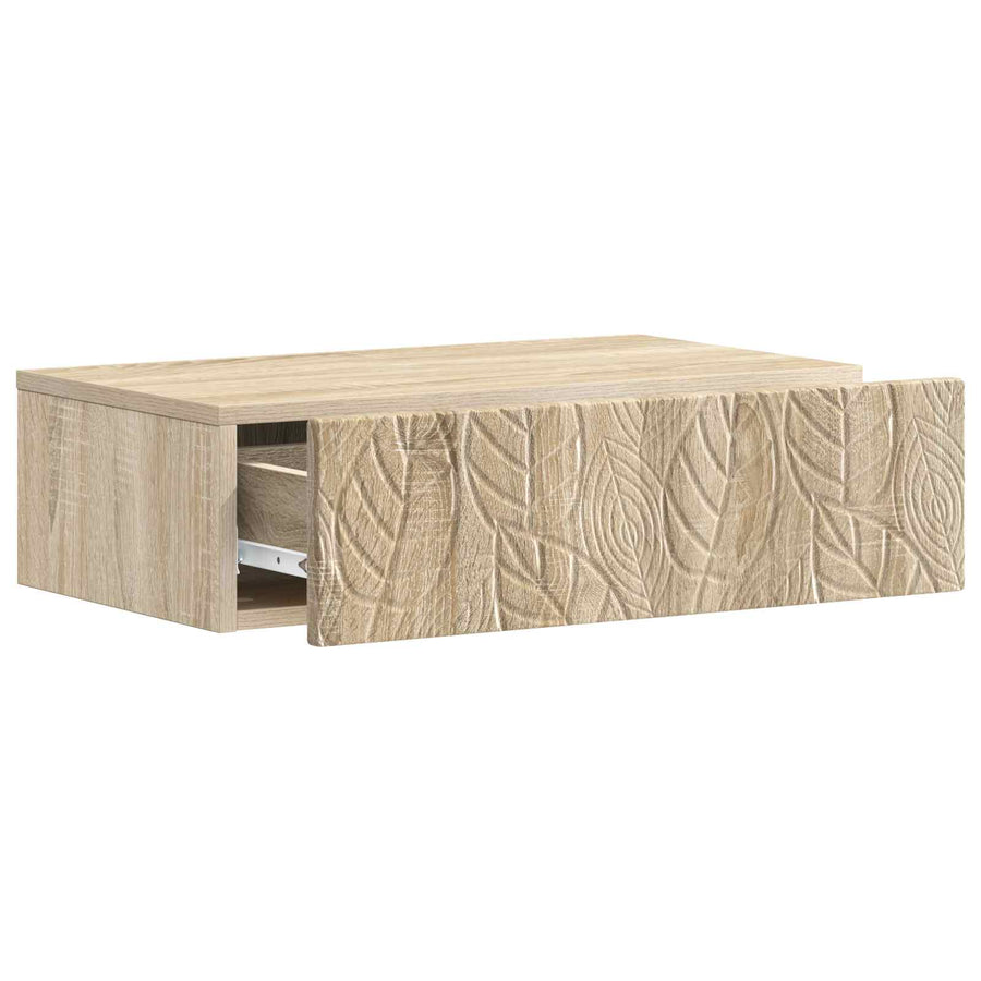 Wandmontage Zijtafel Sonoma Eiken 59 x 34,5 x 17 cm