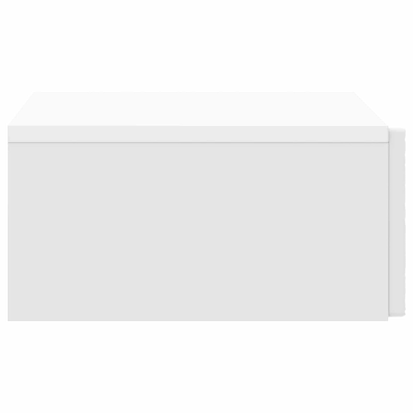 Wandmontage Zijtafel Hoogglans Wit 59 x 34,5 x 17 cm