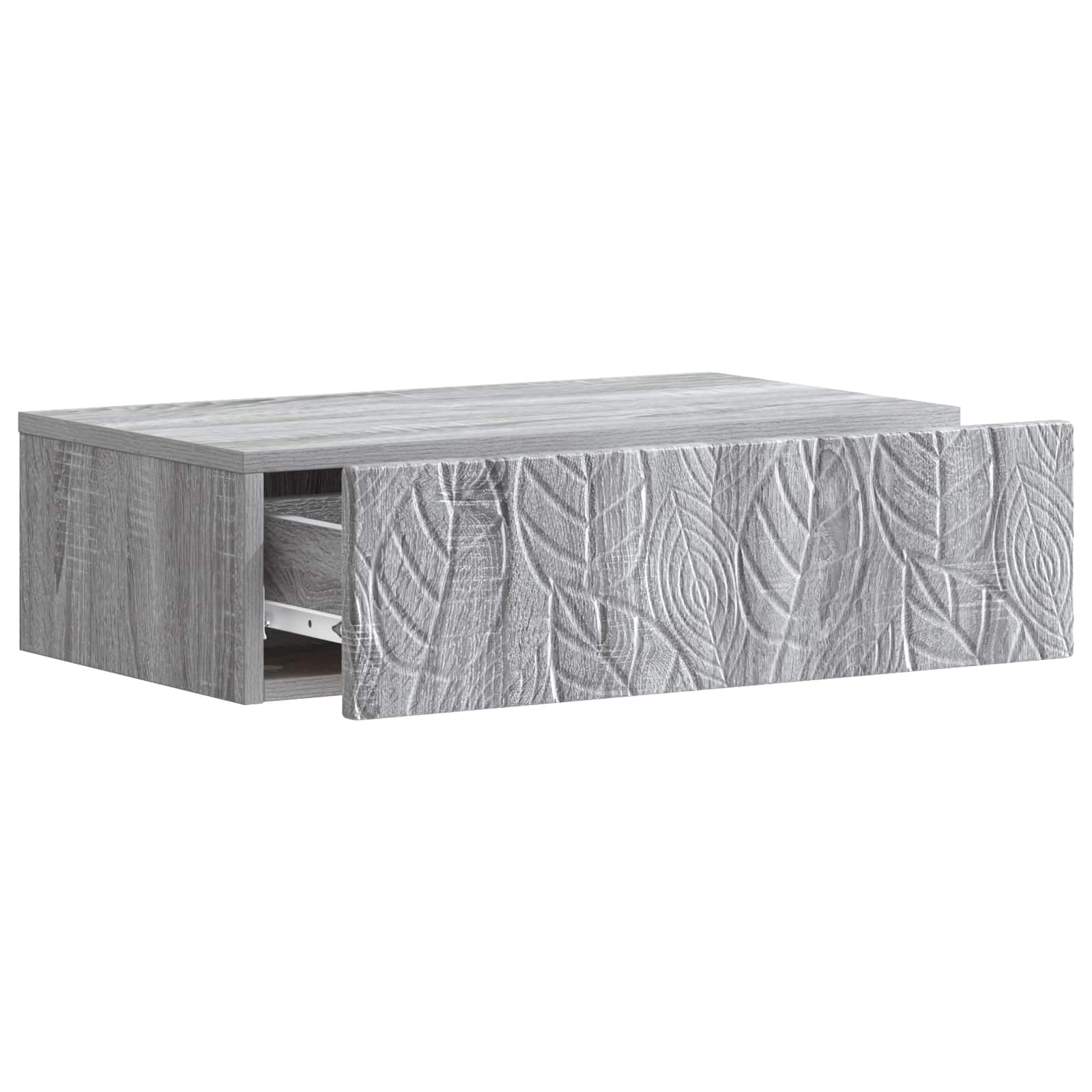 Wandmontage Zijtafel Grijs Sonoma 59 x 34,5 x 17 cm