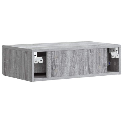 Wandmontage Zijtafel Grijs Sonoma 59 x 34,5 x 17 cm
