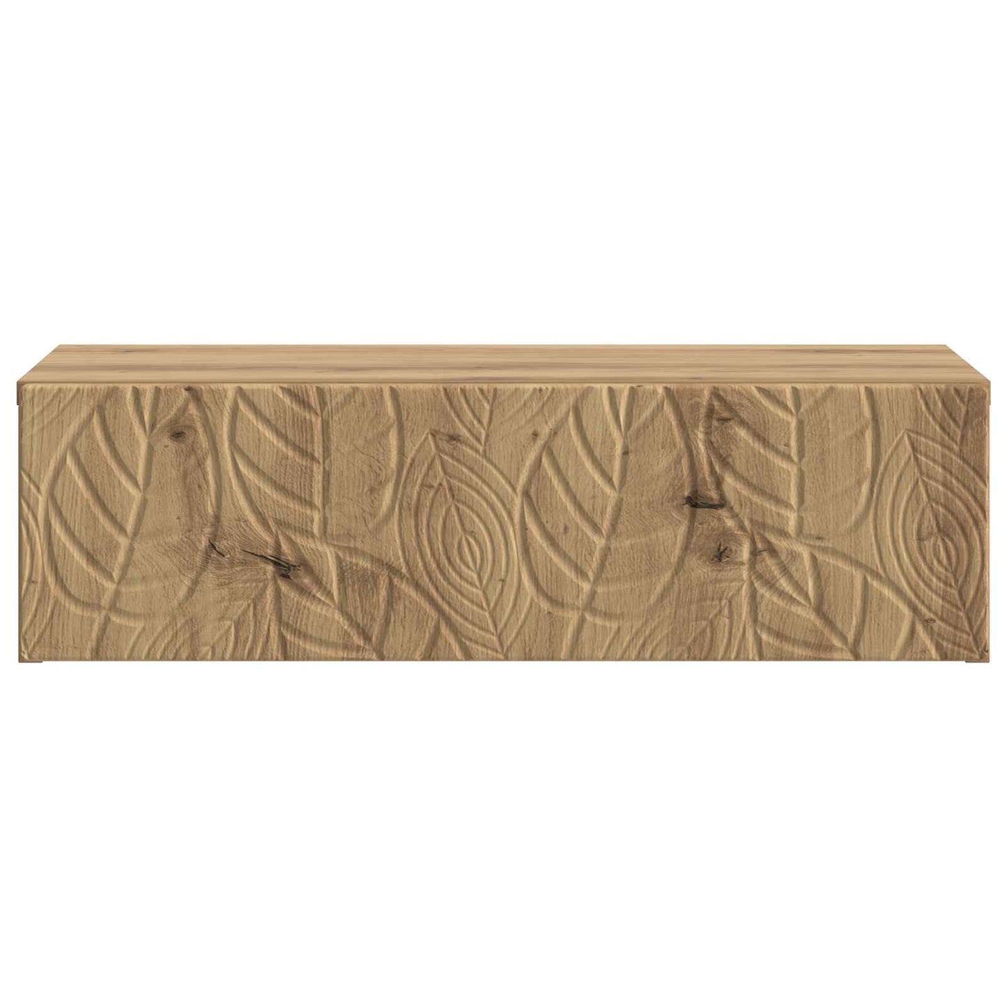 Wandmontage Zijtafel Artisanaal eiken 59 x 34,5 x 17 cm