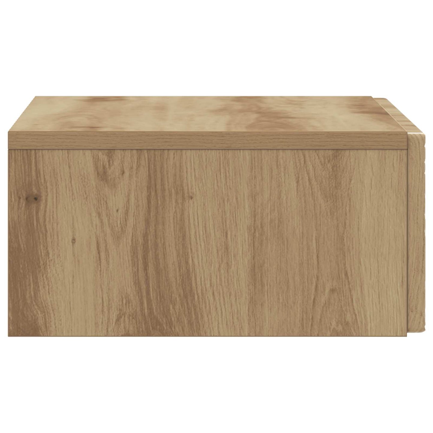 Wandmontage Zijtafel Artisanaal eiken 59 x 34,5 x 17 cm