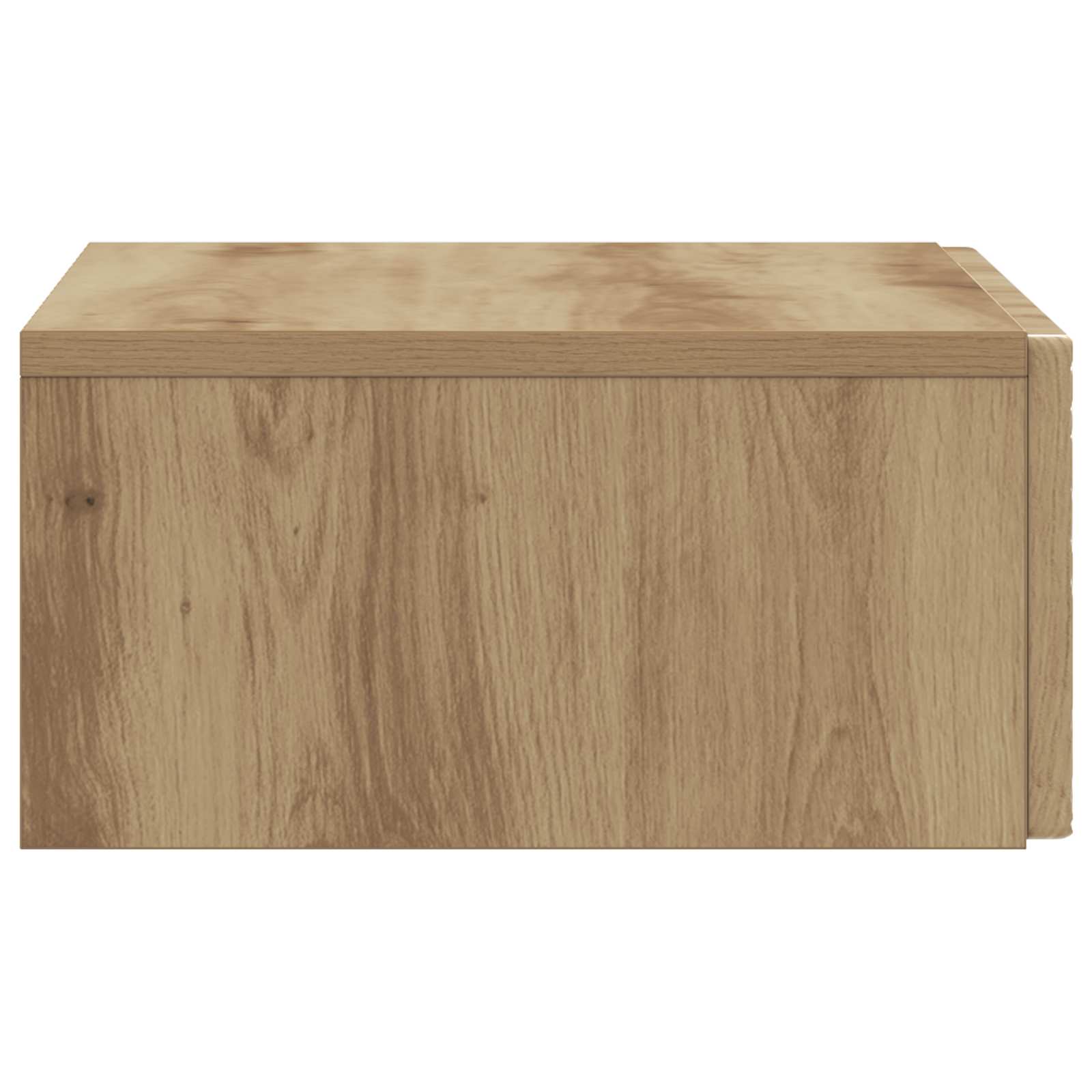 Wandmontage Zijtafel Artisanaal eiken 59 x 34,5 x 17 cm