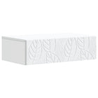Wandmontage bijzettafel wit 87,5x34,5x17 cm