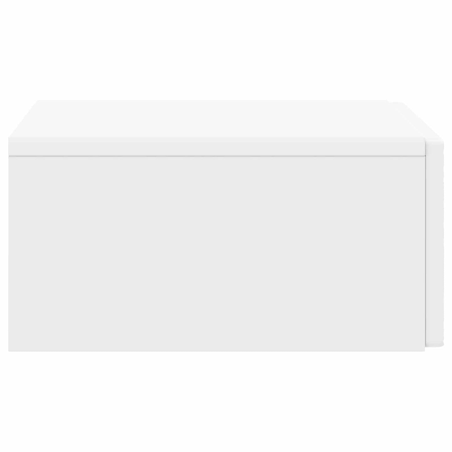 Wandmontage Zijtafel Wit 87,5 x 34,5 x 17 cm Bewerkt hout