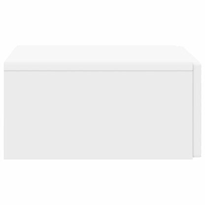Wandmontage Zijtafel Wit 87,5 x 34,5 x 17 cm Bewerkt hout