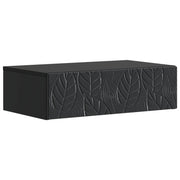 Wandmontage bijzettafel 87,5x34,5x17 cm zwart bewerkt hout