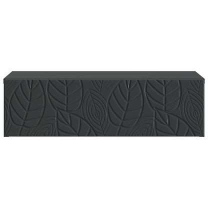 Wandmontage Zijtafel Zwart 87,5 x 34,5 x 17 cm Bewerkt hout