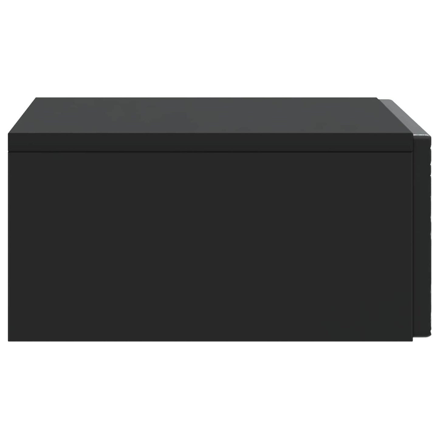 Wandmontage Zijtafel Zwart 87,5 x 34,5 x 17 cm Bewerkt hout