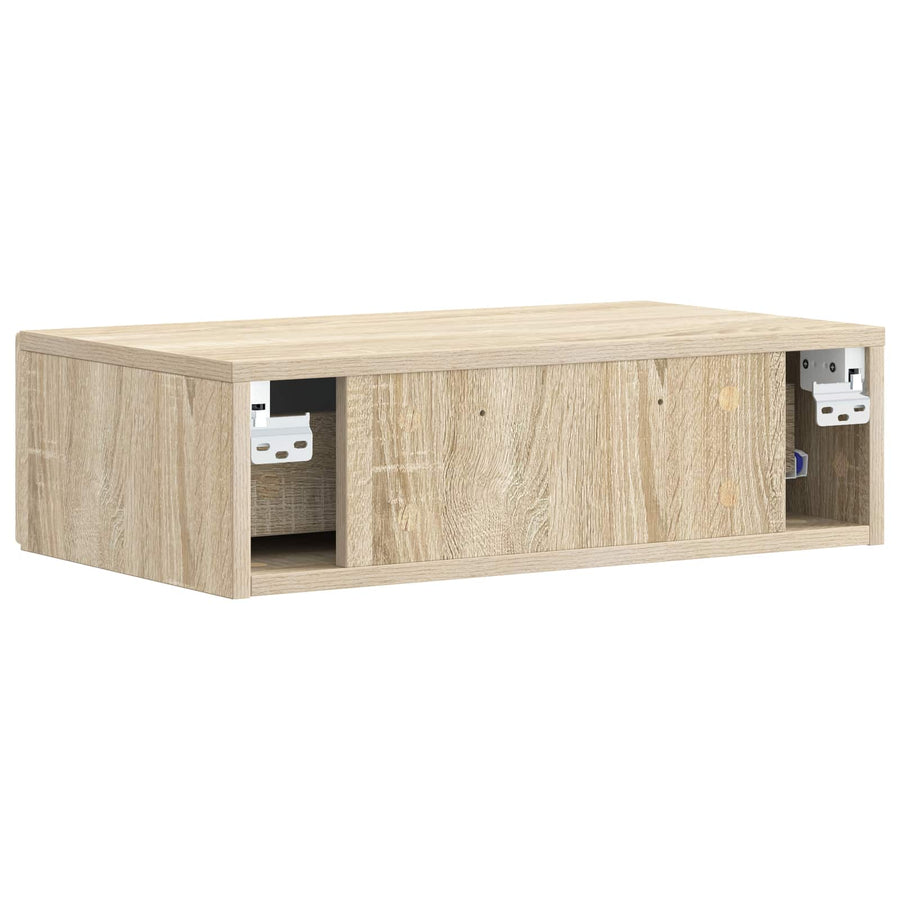 Wandmontage Zijtafel Sonoma Eiken 87,5 x 34,5 x 17 cm