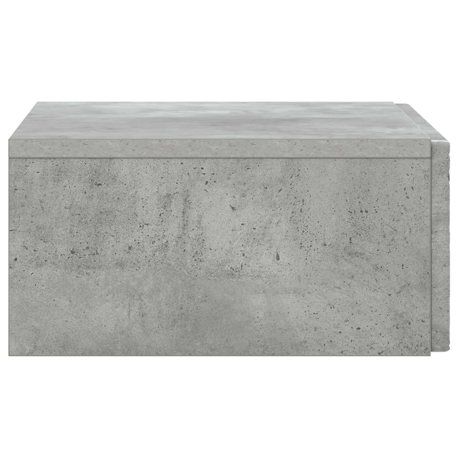 Wandmontage Zijtafel Betongrijs 87,5 x 34,5 x 17 cm