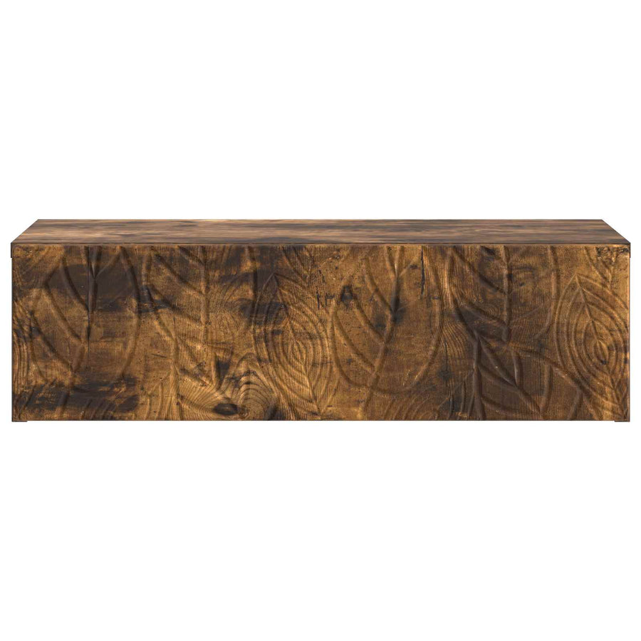 Wandmontage Zijtafel Gerookt eiken 87,5 x 34,5 x 17 cm