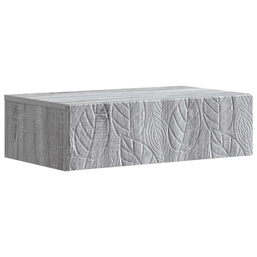 Wandmontage Zijtafel Grijs Sonoma 87,5 x 34,5 x 17 cm