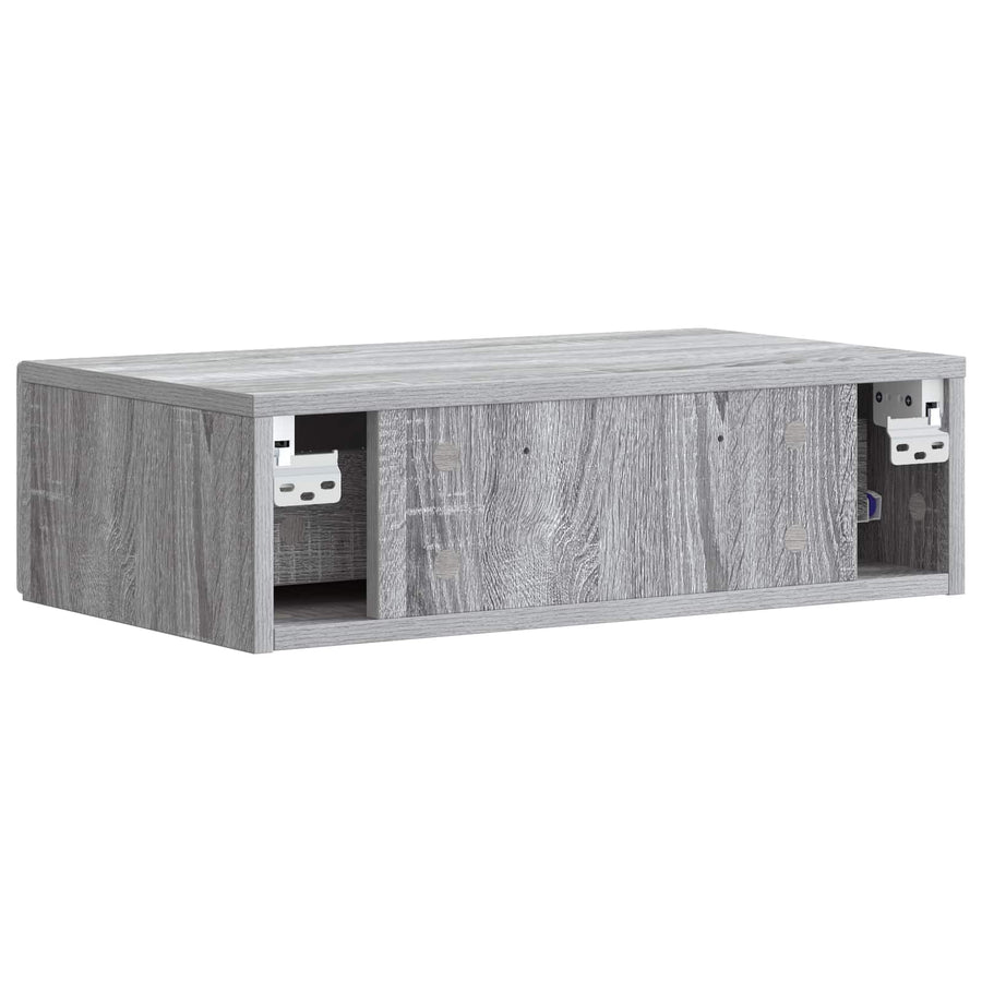 Wandmontage Zijtafel Grijs Sonoma 87,5 x 34,5 x 17 cm