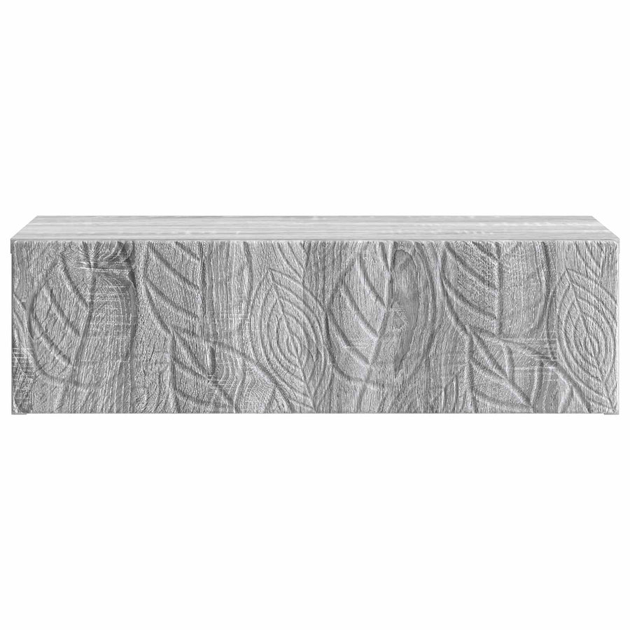 Wandmontage Zijtafel Grijs Sonoma 87,5 x 34,5 x 17 cm