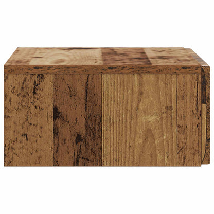 Wandmontage Zijtafel Oud hout 87,5 x 34,5 x 17 cm Bewerkt hout
