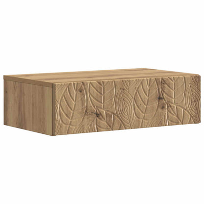 Wandmontage Zijtafel Artisanaal eiken 87,5 x 34,5 x 17 cm