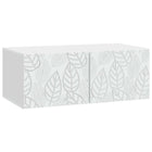 TV-kast muurmontage 59,5x41x30 cm wit bewerkt hout