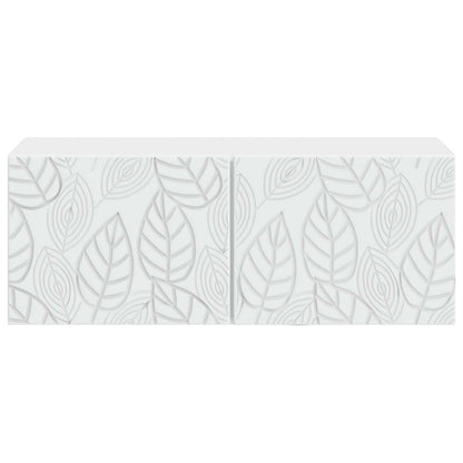 Wandbeugel TV-kast 59,5 x 41 x 30 cm Wit Bewerkt hout