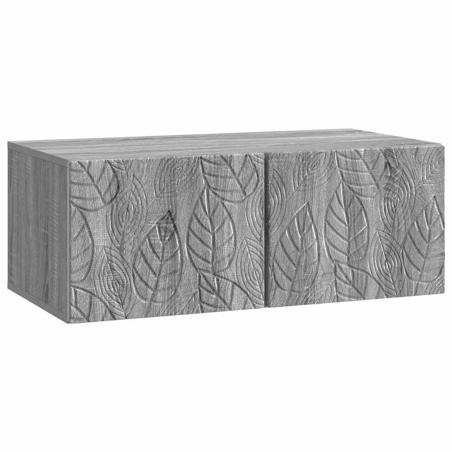 Wandbeugel TV-kast 59,5 x 41 x 30 cm Grijs Sonoma Bewerkt hout
