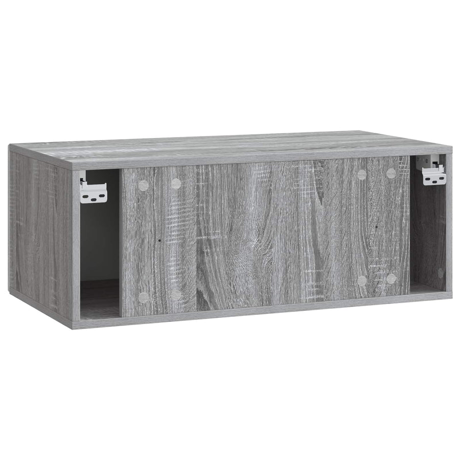 Wandbeugel TV-kast 59,5 x 41 x 30 cm Grijs Sonoma Bewerkt hout
