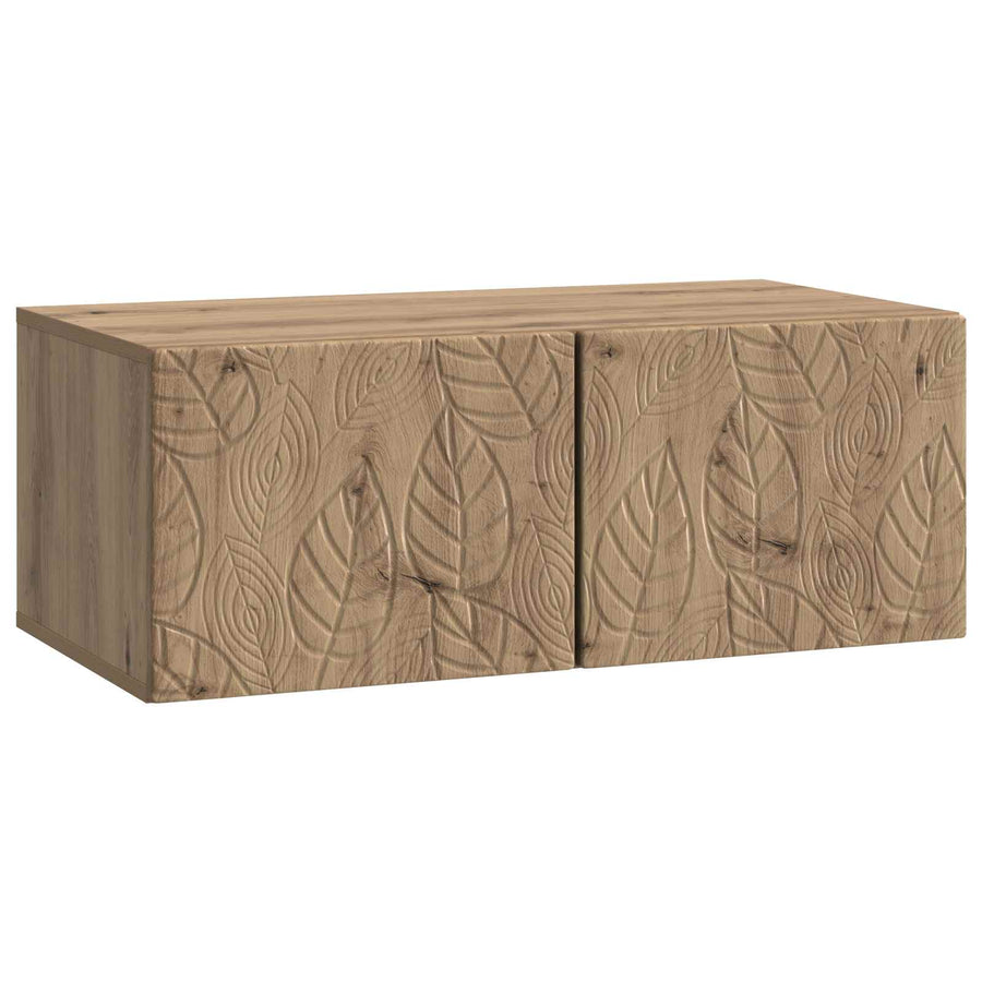 Wandbeugel TV-kast 59,5 x 41 x 30 cm Artisanaal eiken