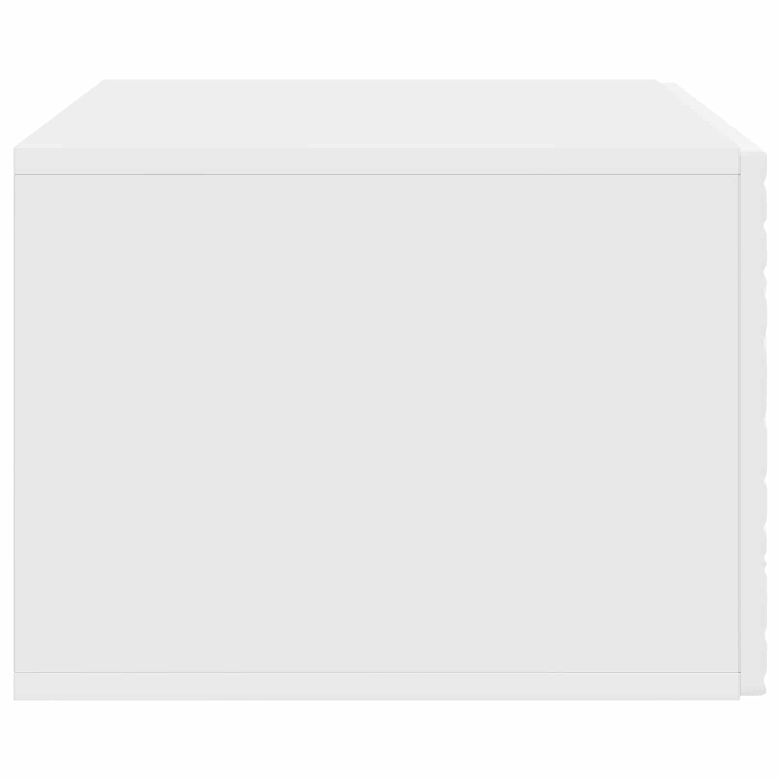 Wandbeugel TV-kast 78,5 x 41 x 30 cm Wit Bewerkt hout