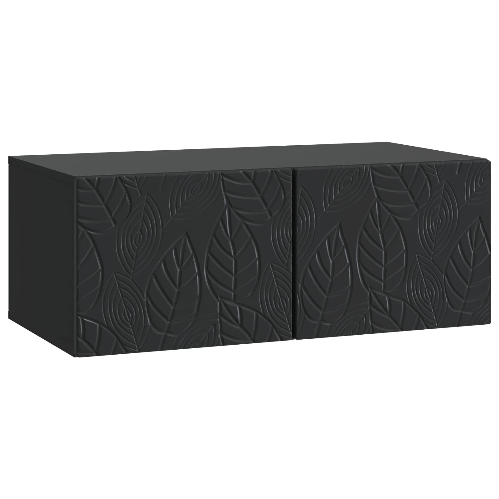 Wandbeugel TV-kast 78,5 x 41 x 30 cm Zwart Bewerkt hout