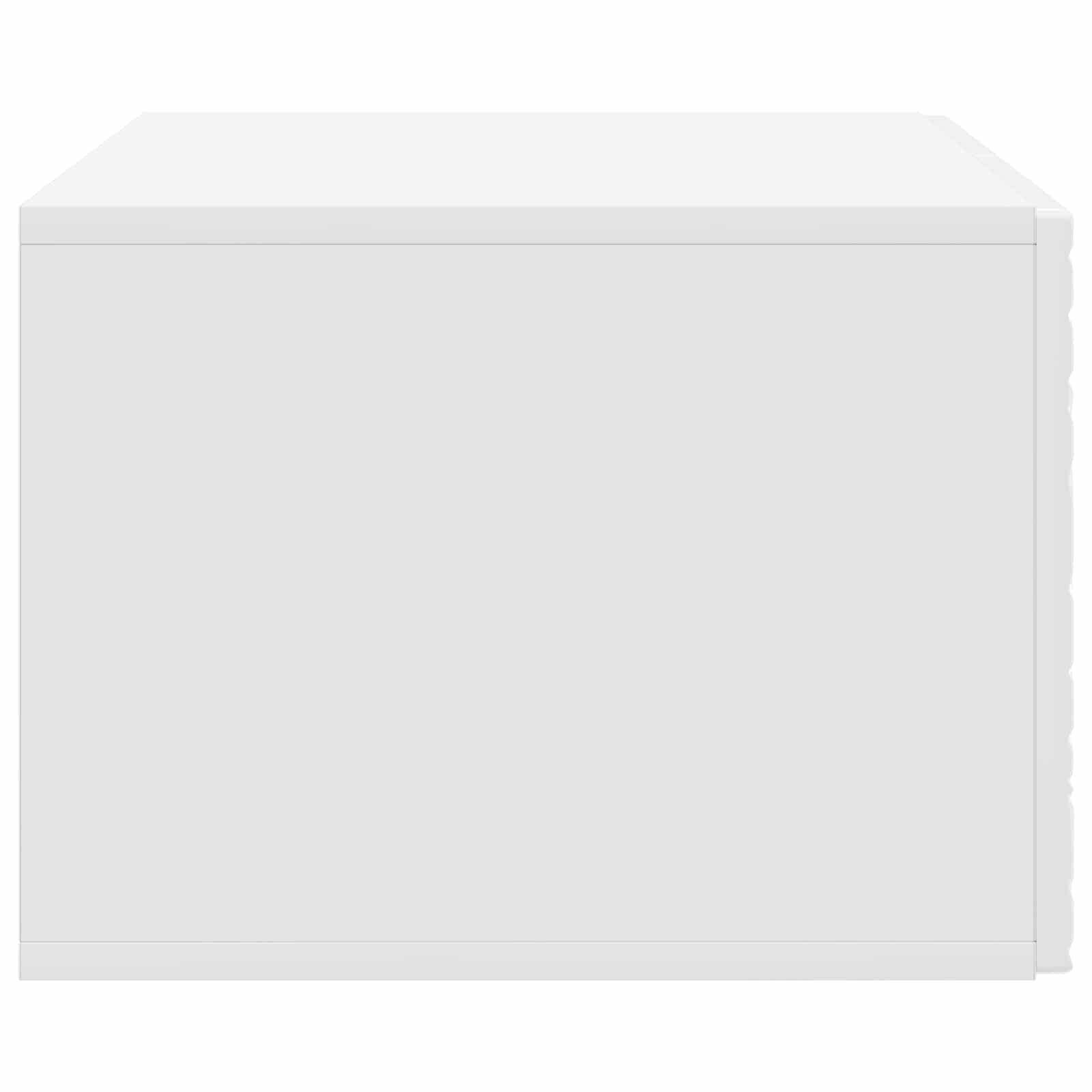 Wandbeugel TV-kast 78,5 x 41 x 30 cm Hoogglans Wit Bewerkt hout