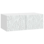 TV-kast 98x41x30 cm wit bewerkt hout muurmontage