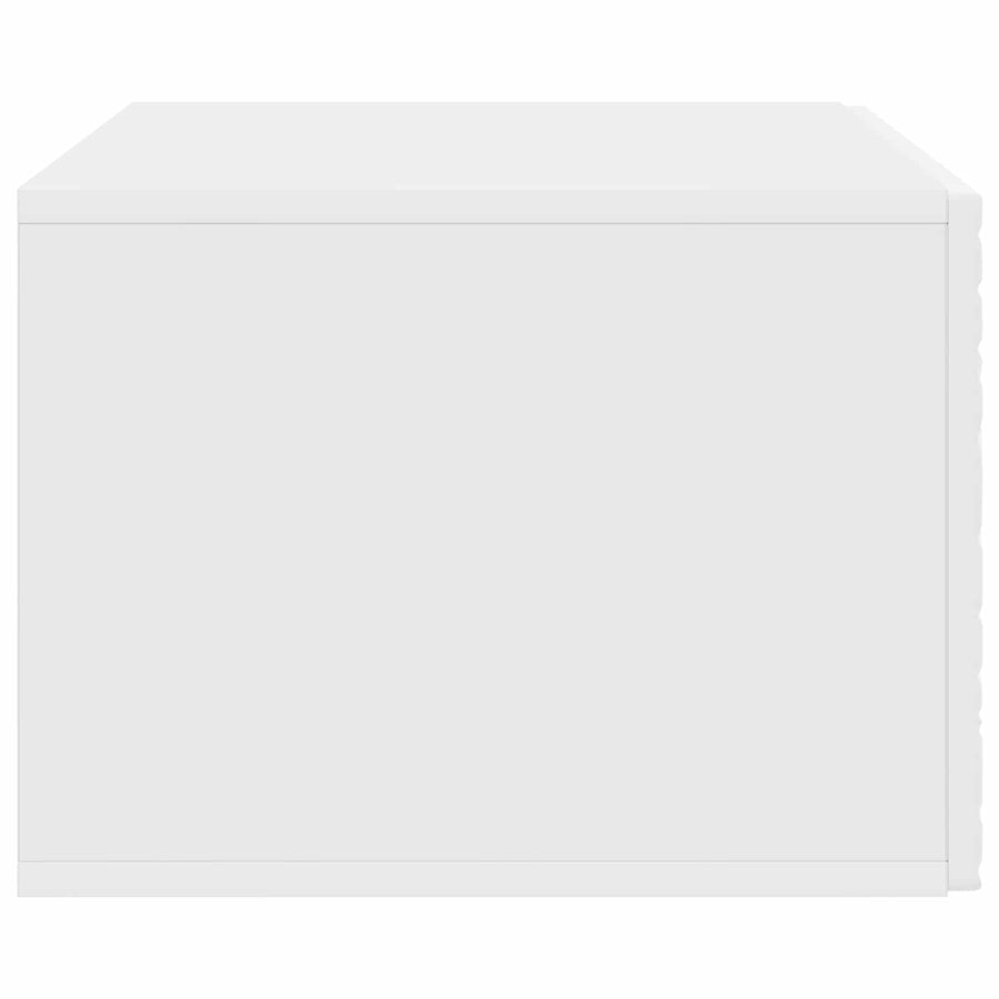 Wandbeugel TV-kast 98 x 41 x 30 cm Wit Bewerkt hout
