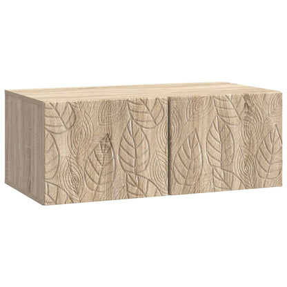 Wandbeugel TV-kast 98 x 41 x 30 cm Sonoma Eiken Bewerkt hout