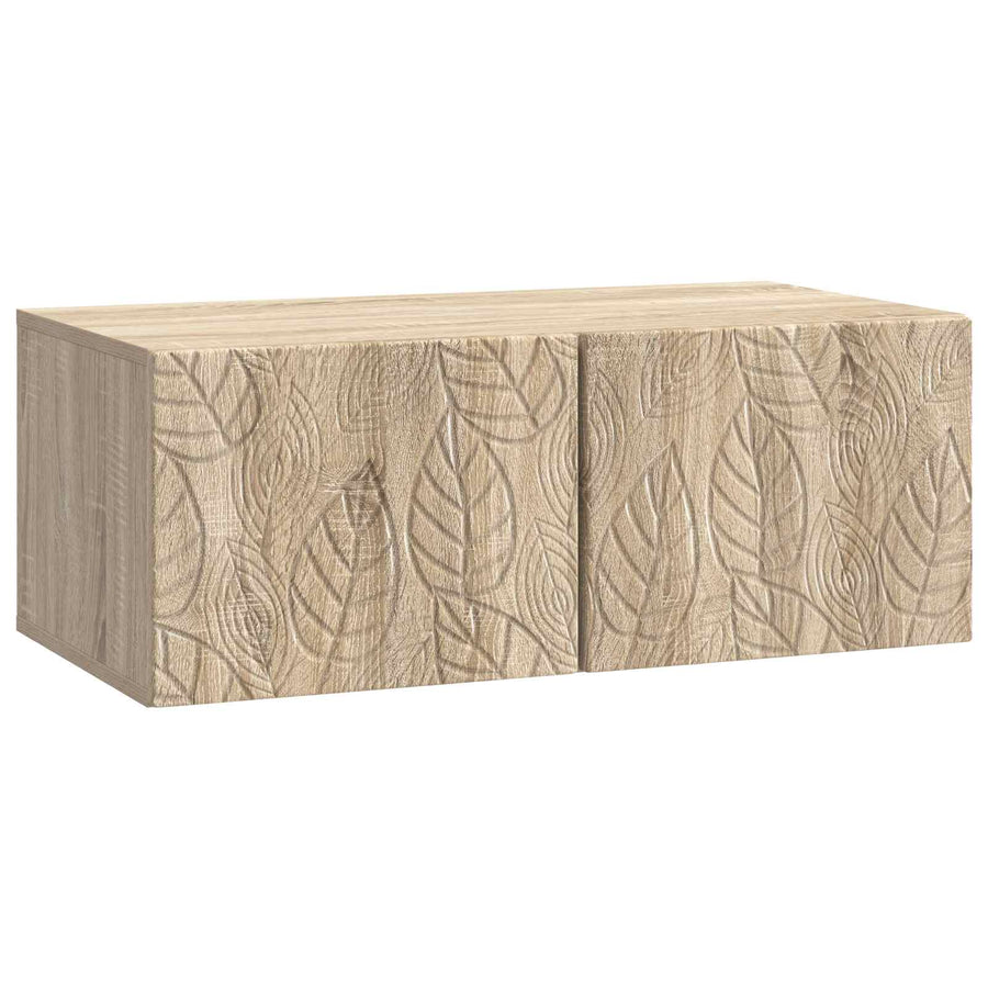 Wandbeugel TV-kast 98 x 41 x 30 cm Sonoma Eiken Bewerkt hout