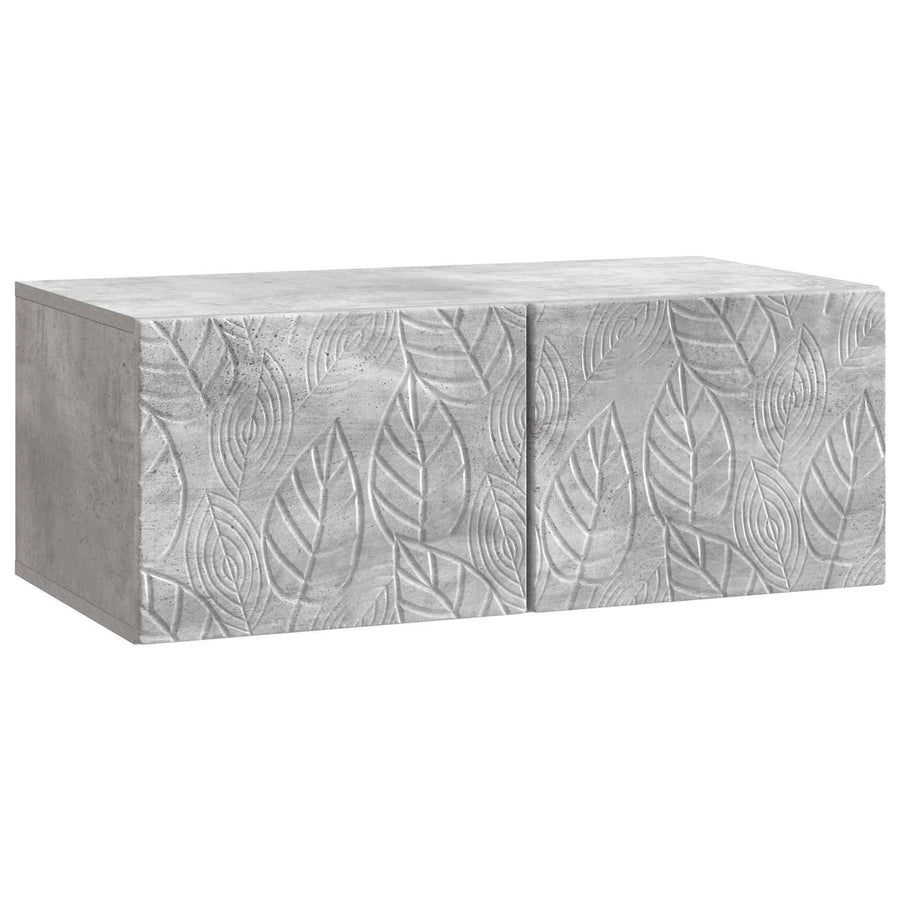 Wandbeugel TV-kast 98 x 41 x 30 cm Betongrijs Bewerkt hout