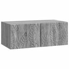 Tv-meubel 98x41x30 cm grijs bewerkt hout