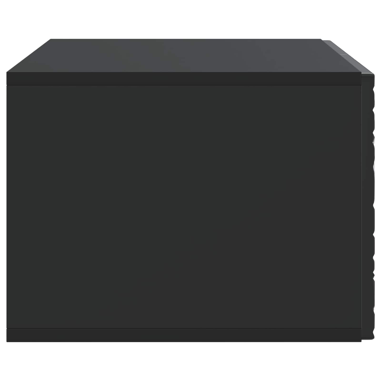 Wandbeugel TV-kast 59,5 x 31 cm Zwart Bewerkt hout